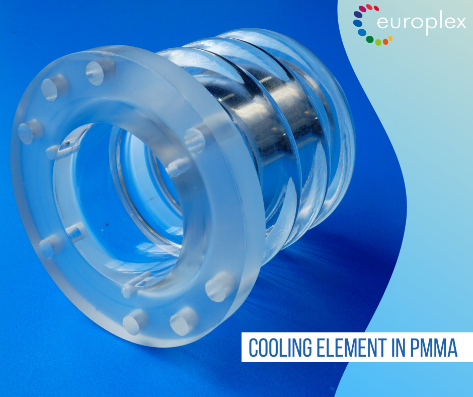 Cooling element in PMMA