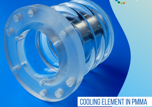 Cooling element in PMMA