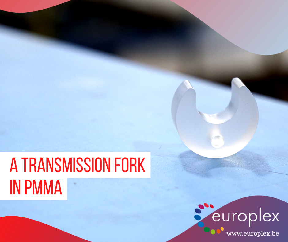 Transmission fork in PMMA