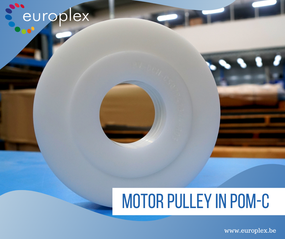 Motor pulley in POM-c