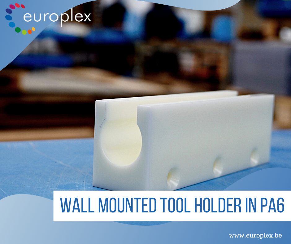 Wall mounted tool holder made in PA6