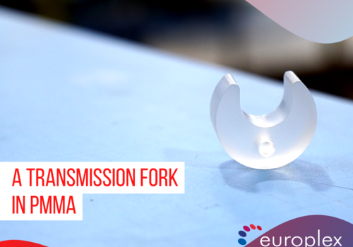 Une fourchette de transmission en pmma